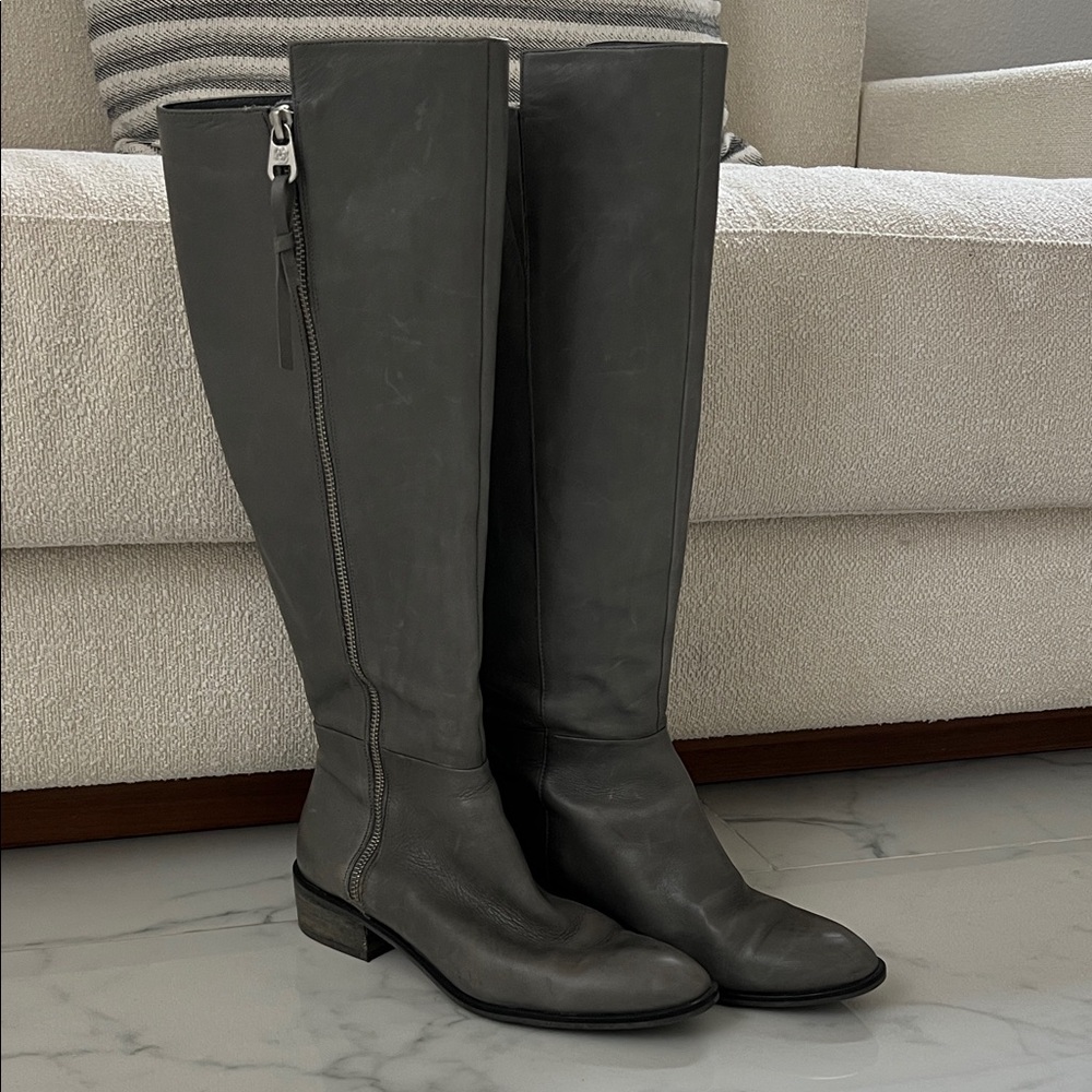 Elliott Lucca Gray Over the Knee Boots - Picture 2 of 6